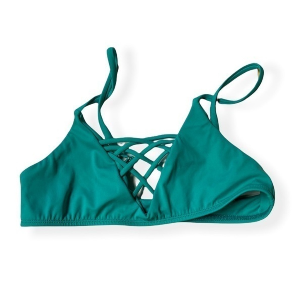 Bright Bikini 5th and Ocean Strappy TurquoiseTop | Medium